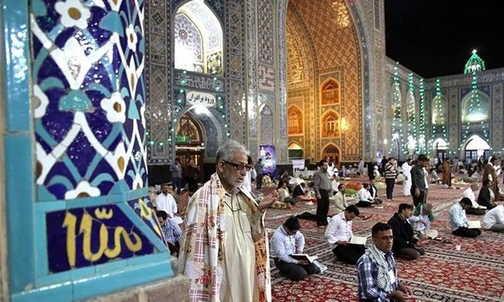 Holy shrine enrolls for spiritual ritual of reclusion 