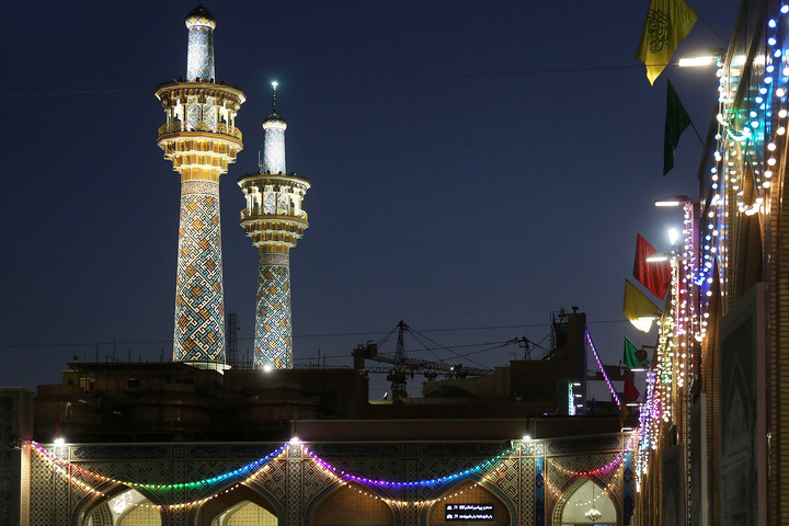 Imam Reza shrine replete with joy on birthday of Imam Hossein (AS)