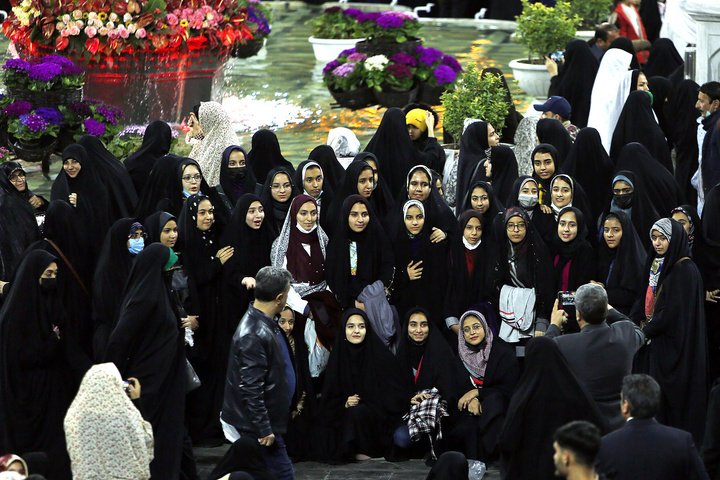 Imam Reza shrine replete with joy on birthday of Imam Hossein (AS)