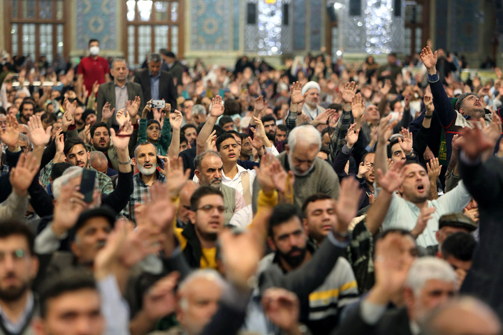 Imam Reza shrine replete with joy on birthday of Imam Hossein (AS)