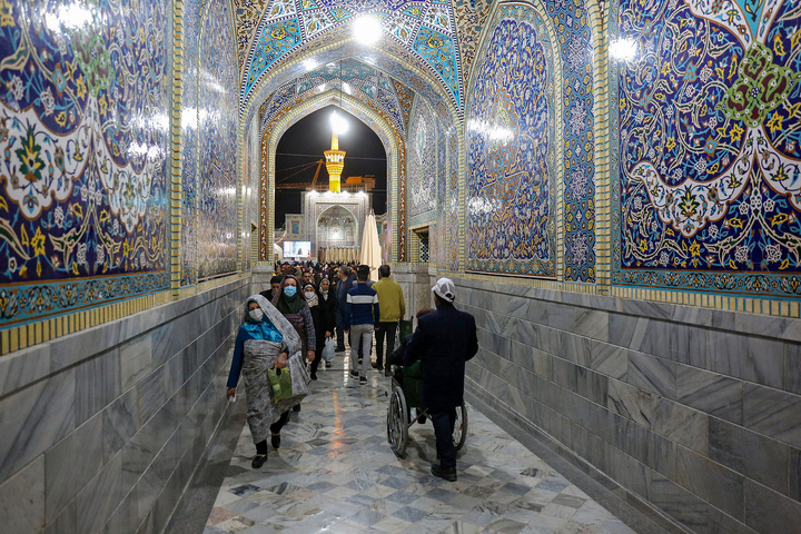 Imam Reza shrine replete with joy on birthday of Imam Hossein (AS)