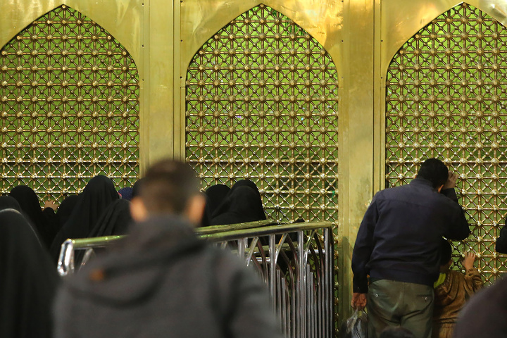Imam Reza shrine replete with joy on birthday of Imam Hossein (AS)