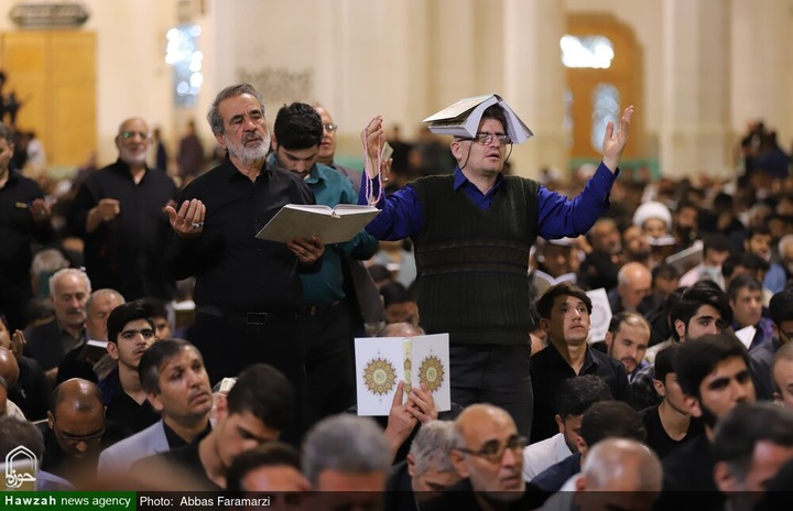 مواكب العزاء والزائرون يحيون ذكرى جرح المولى أمير المؤمنين(ع) في رحاب مرقده الطاهر