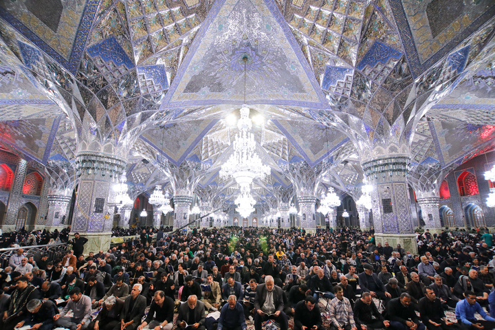 مراسم احیاء شب بیست و یکم ماه رمضان در حرم مطهر رضوی -۲