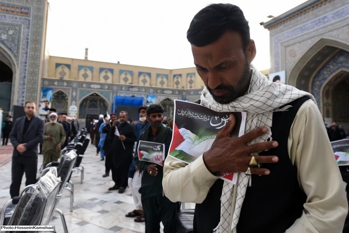 مراسم روز قدس در صحن قدس حرم رضوی