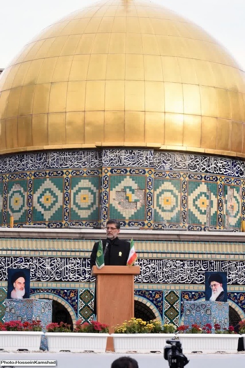 مراسم روز قدس در صحن قدس حرم رضوی