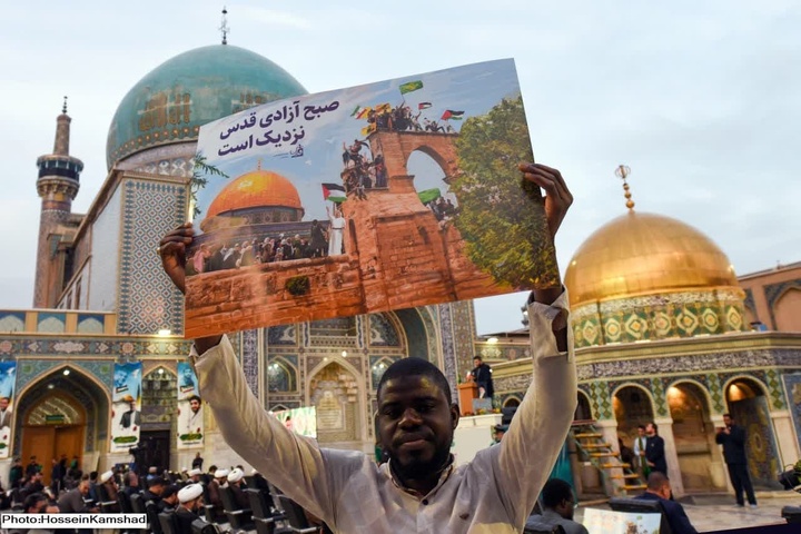 مراسم روز قدس در صحن قدس حرم رضوی