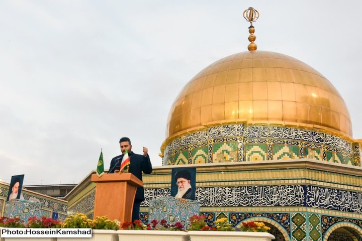 مراسم روز قدس در صحن قدس حرم رضوی