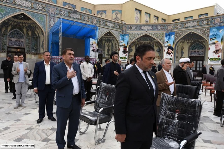 مراسم روز قدس در صحن قدس حرم رضوی