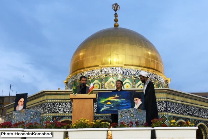مراسم روز قدس در صحن قدس حرم رضوی