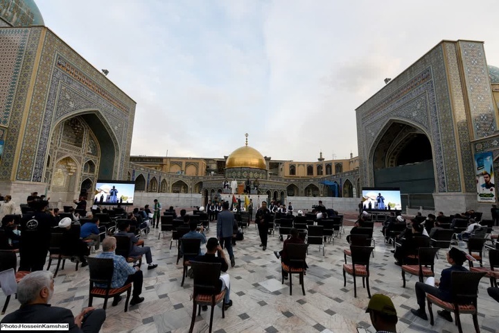 مراسم روز قدس در صحن قدس حرم رضوی