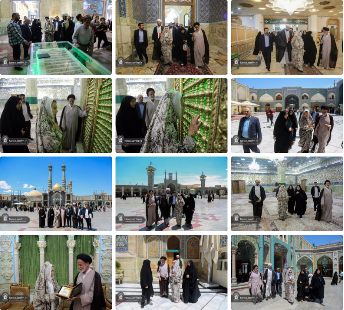 سفیر بولیوی در حرم مطهر حضرت معصومه(س) حضور یافت + تصاویر