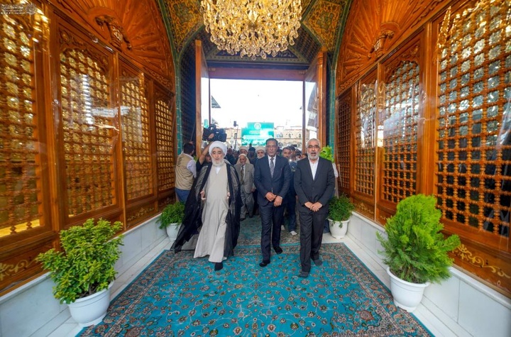 رونمایی از پروژه باب الامام الرضا علیه‌السلام در حرم امیرالمؤمنین