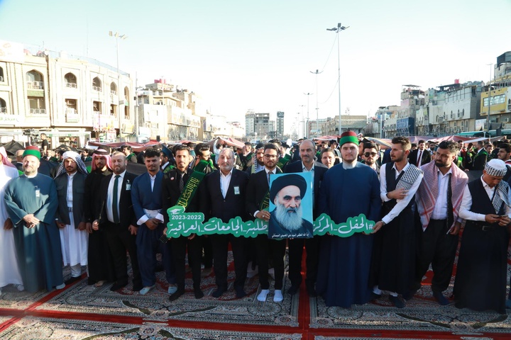 سوگند فارغ التحصیلی سه هزار دانشجوی عراقی در پیشگاه امام حسین و حضرت عباس علیهما‌السلام