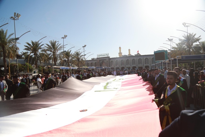سوگند فارغ التحصیلی سه هزار دانشجوی عراقی در پیشگاه امام حسین و حضرت عباس علیهما‌السلام