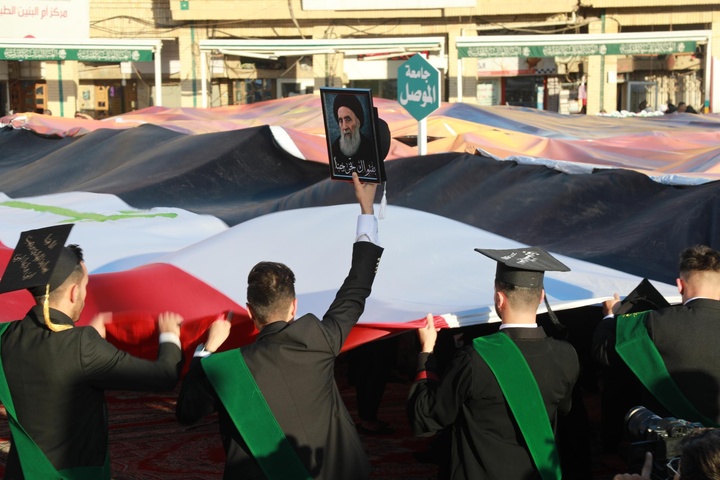 سوگند فارغ التحصیلی سه هزار دانشجوی عراقی در پیشگاه امام حسین و حضرت عباس علیهما‌السلام