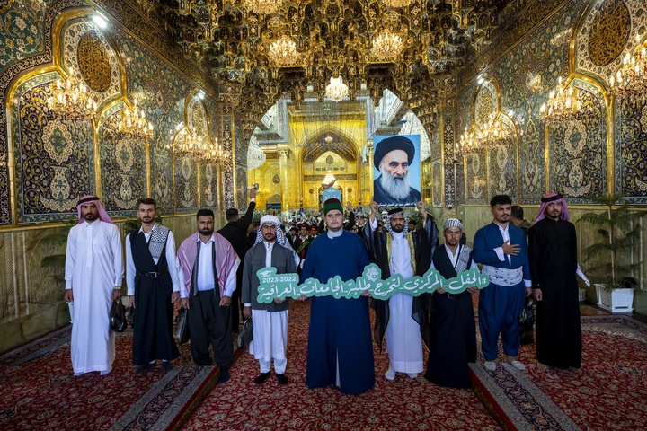 سوگند فارغ التحصیلی سه هزار دانشجوی عراقی در پیشگاه امام حسین و حضرت عباس علیهما‌السلام