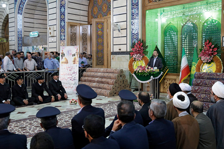 اهدا ۱۶۲ تخته فرش دست‌باف رضوی به حرم حضرت معصومه(سلام الله علیها)