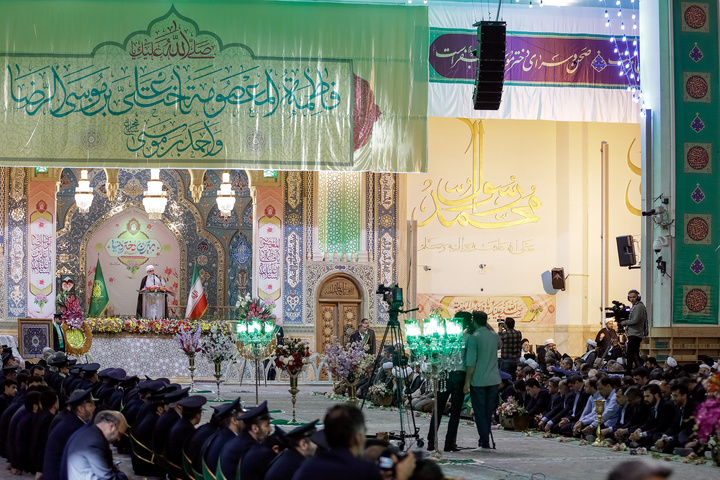 آیین آغاز جشن‌های دهه کرامت در حرم حضرت معصومه سلام الله علیها