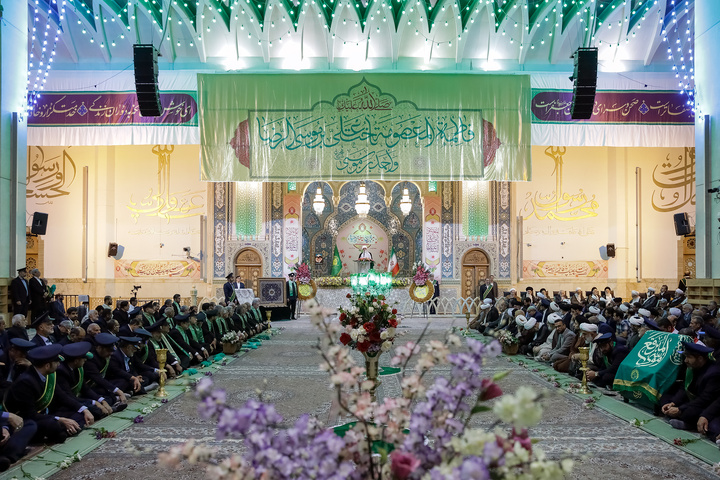 آیین آغاز جشن‌های دهه کرامت در حرم حضرت معصومه سلام الله علیها