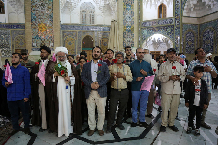 میزبانی از خیل عظیم زائران در شام میلاد حضرت معصومه(س)