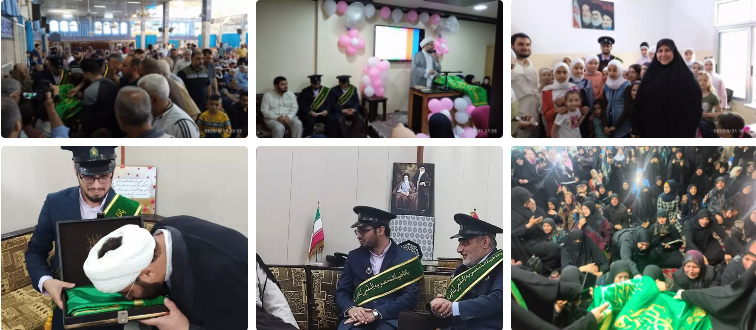 استقبال پرشور مردم دمشق از سفیران کریمه/ پرچم حرم قم بر روی مضجع حضرت رقیه(س) قرار گرفت + تصاویر