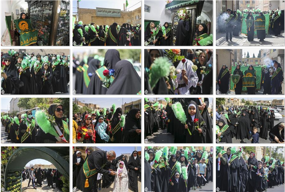 شادپیمایی و جشن ولادت باسعادت حضرت معصومه(س) در سومین حرم اهل بیت علیهم السلام+تصاویر
