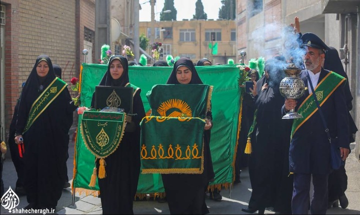 شادپیمایی و جشن ولادت باسعادت حضرت معصومه(س) در سومین حرم اهل بیت علیهم السلام+تصاویر
