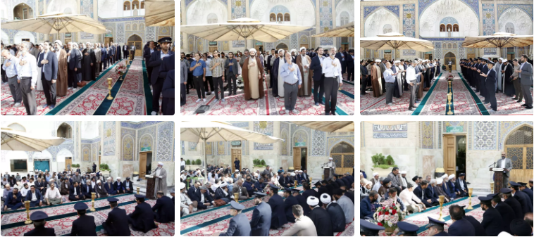 خطبه خوانی خادمان حرم بانوی کرامت با حضور کارکنان کتابخانهها و مراکز اسنادی و موزهای استان قم
