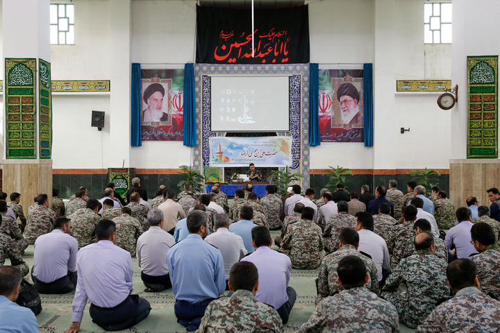 حضور خدام بارگاه منور رضوی در پادگان پدافند هوایی امام رضا علیه السلام