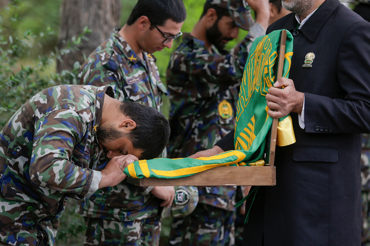 حضور خدام بارگاه منور رضوی در پادگان پدافند هوایی امام رضا علیه السلام