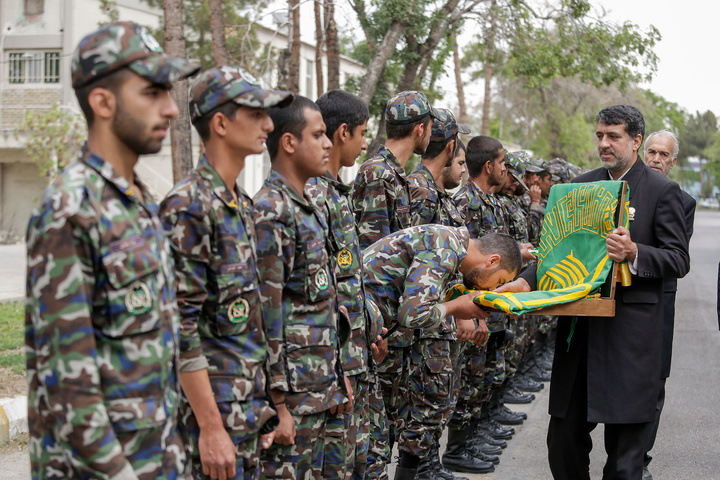 حضور خدام بارگاه منور رضوی در پادگان پدافند هوایی امام رضا علیه السلام