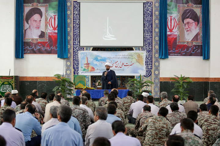 حضور خدام بارگاه منور رضوی در پادگان پدافند هوایی امام رضا علیه السلام