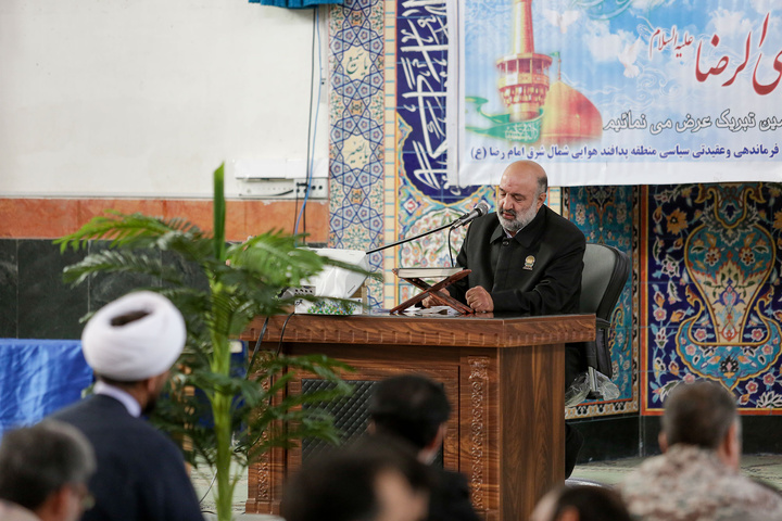 حضور خدام بارگاه منور رضوی در پادگان پدافند هوایی امام رضا علیه السلام