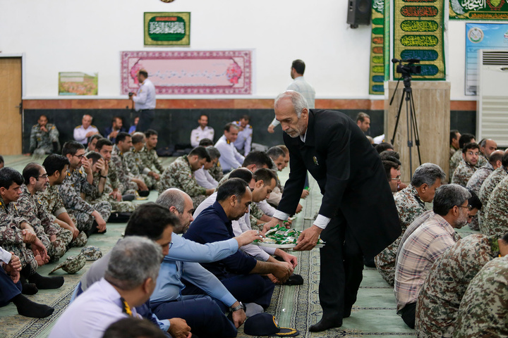 حضور خدام بارگاه منور رضوی در پادگان پدافند هوایی امام رضا علیه السلام