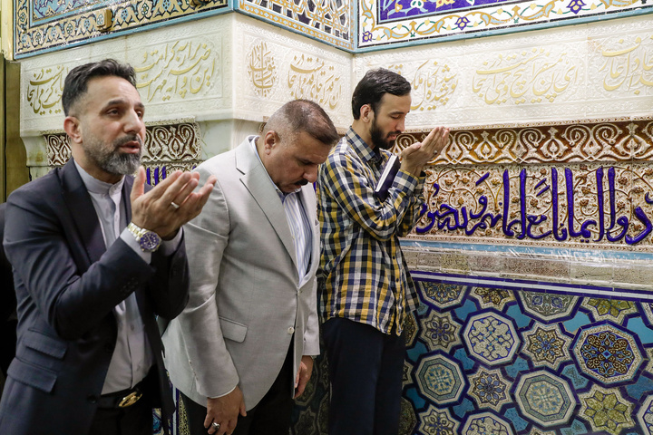 تشرف وزیر کشور عراق به حرم مطهر رضوی