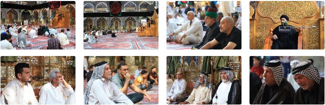 صحن مرقد أبي الفضل العباس يستذكر شهادة الإمام الجواد (عليهما السلام)