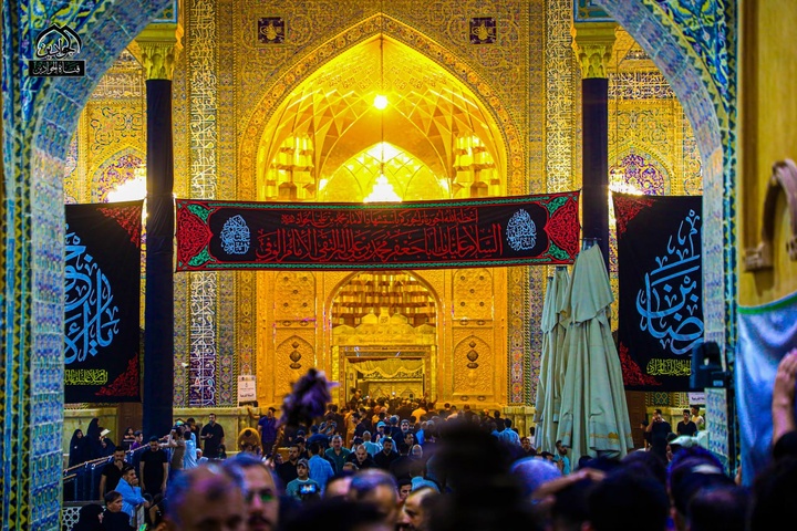 سیاه پوش شدن کاظمین در ایام شهادت امام جواد (ع)