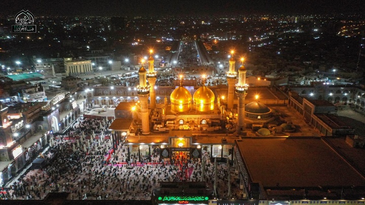 سیاه پوش شدن کاظمین در ایام شهادت امام جواد (ع)