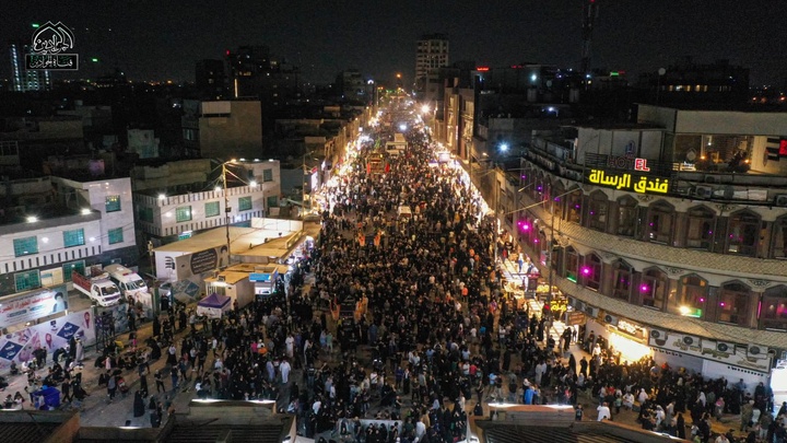 سیاه پوش شدن کاظمین در ایام شهادت امام جواد (ع)