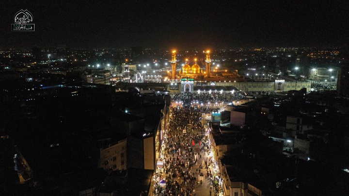 سیاه پوش شدن کاظمین در ایام شهادت امام جواد (ع)