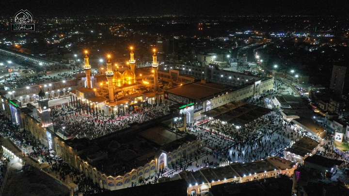 سیاه پوش شدن کاظمین در ایام شهادت امام جواد (ع)