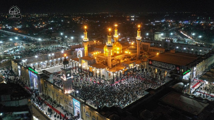 سیاه پوش شدن کاظمین در ایام شهادت امام جواد (ع)