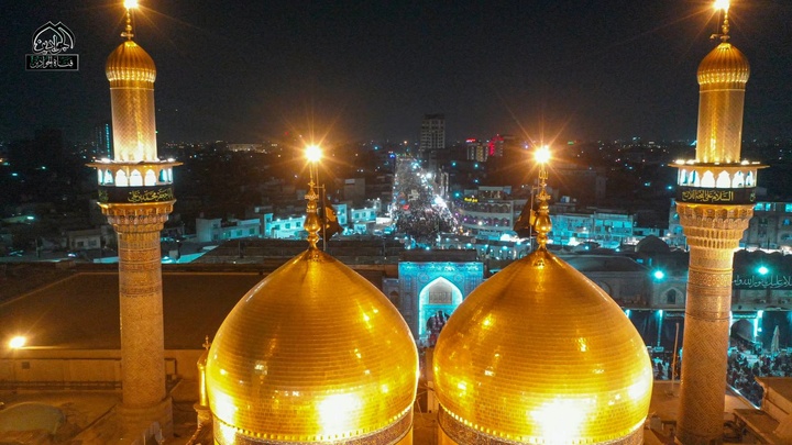 سیاه پوش شدن کاظمین در ایام شهادت امام جواد (ع)