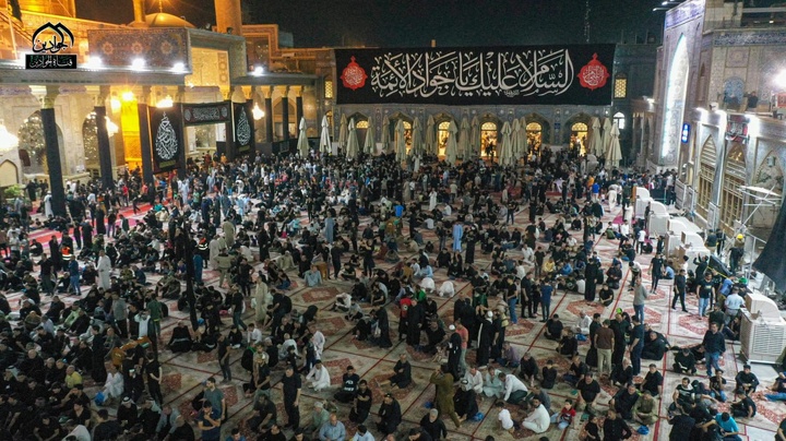 سیاه پوش شدن کاظمین در ایام شهادت امام جواد (ع)