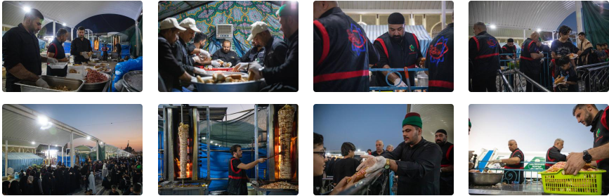 Continuous services provided by the procession of the Al-Abbas's (p) Shrine for visitors to Kadhemiya