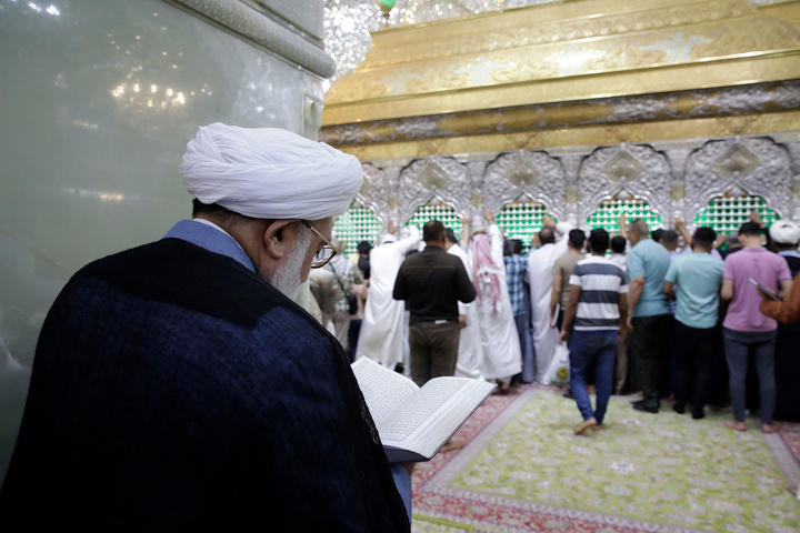 تشرف تولیت آستان قدس رضوی به حرم مطهر امام حسین(علیه‌السلام)