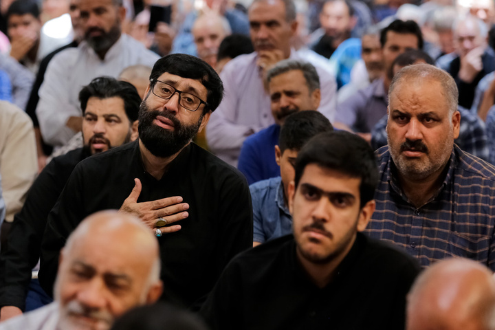 مراسم عزاداری روز شهادت امام جواد علیه السلام در رواق امام خمینی حرم مطهر رضوی
