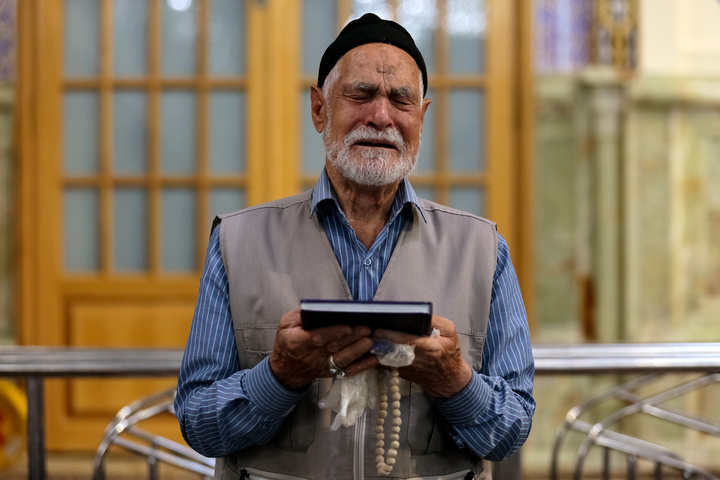مراسم عزاداری روز شهادت امام جواد علیه السلام در رواق امام خمینی حرم مطهر رضوی