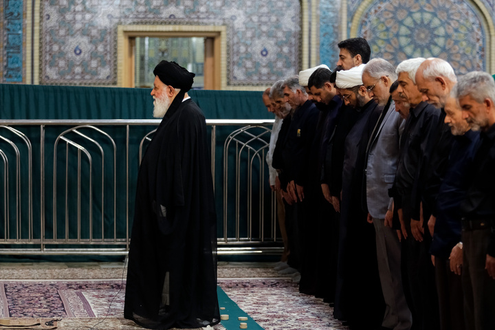مراسم عزاداری روز شهادت امام جواد علیه السلام در رواق امام خمینی حرم مطهر رضوی
